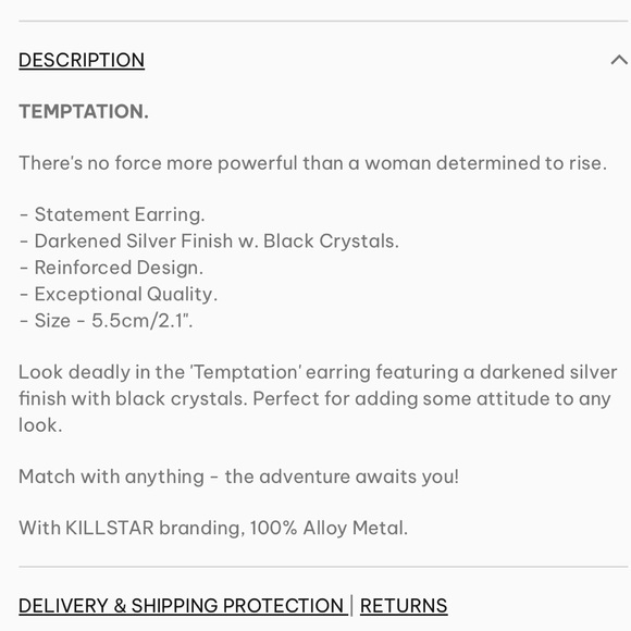 NEW Killstar temptation snake earring - Picture 3 of 3